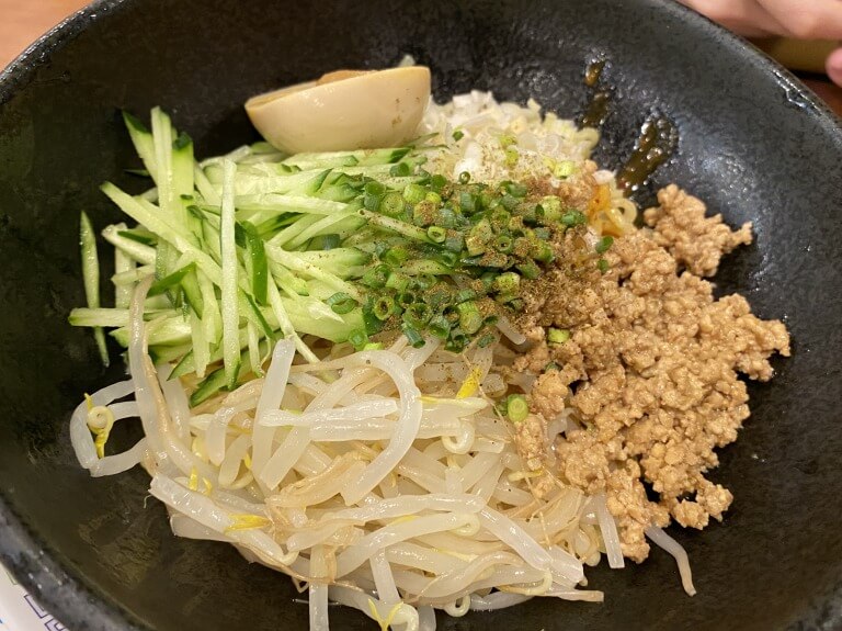 おおぎやラーメン　冷やし坦々まぜそば